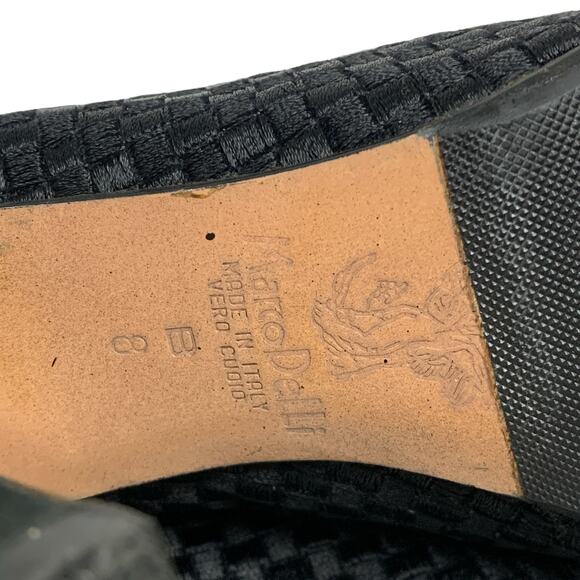 Vintage Marco Delli Womens Size 8 Black Pointed Heel Boots - Picture 8 of 9